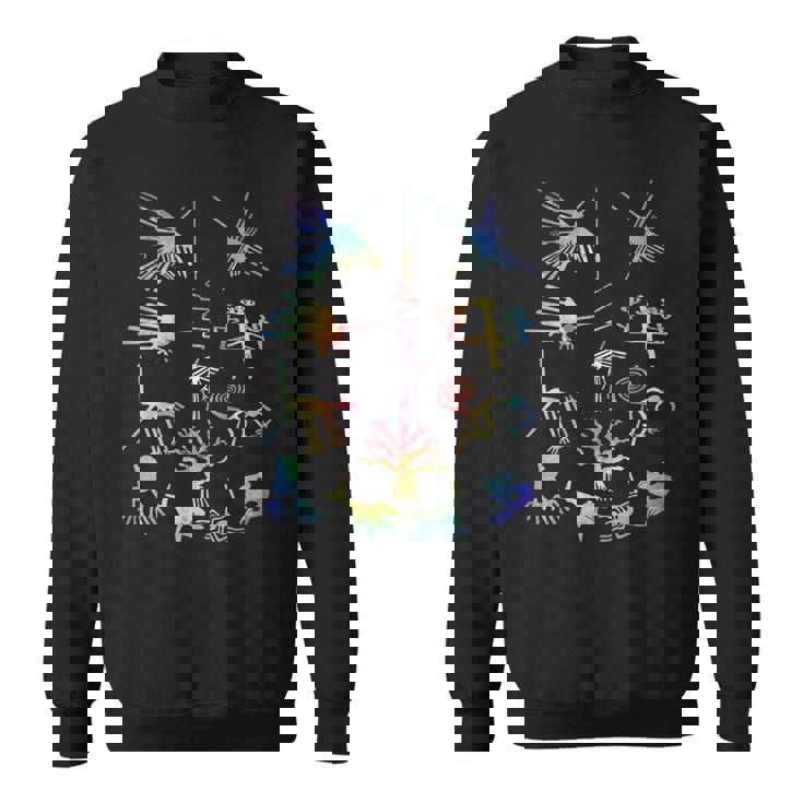 Travel Peru Nazca Lines マチュピチュ ファミリーバケーション 絞り染め スウェットシャツ