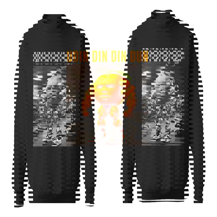 Udin Din Din Dun マッスルオレンジ イタリアンブレイン ロート キッズ ミーム スウェットシャツ