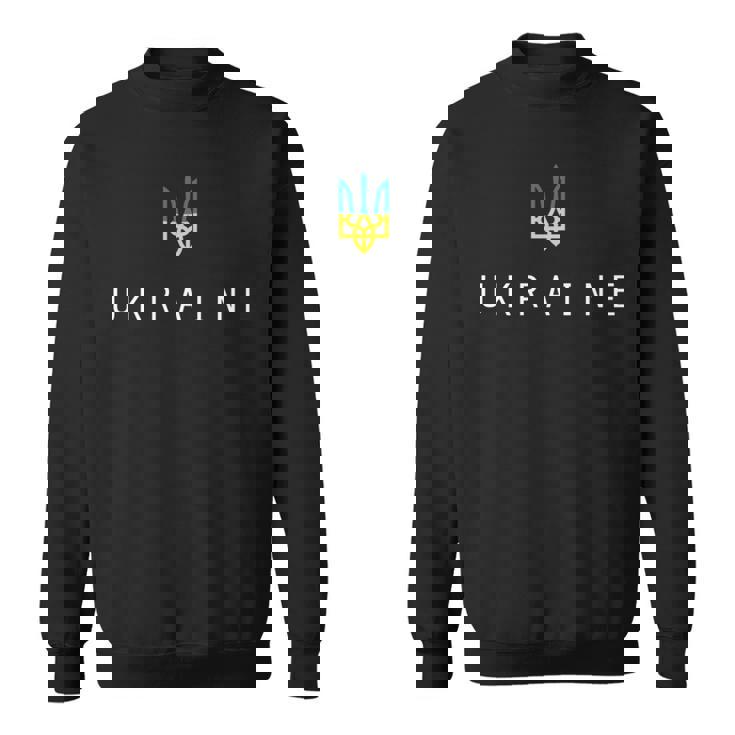 Ukraine Shirt Ukrainian Tryzub Flag Trident Military Sweatshirt Unisex