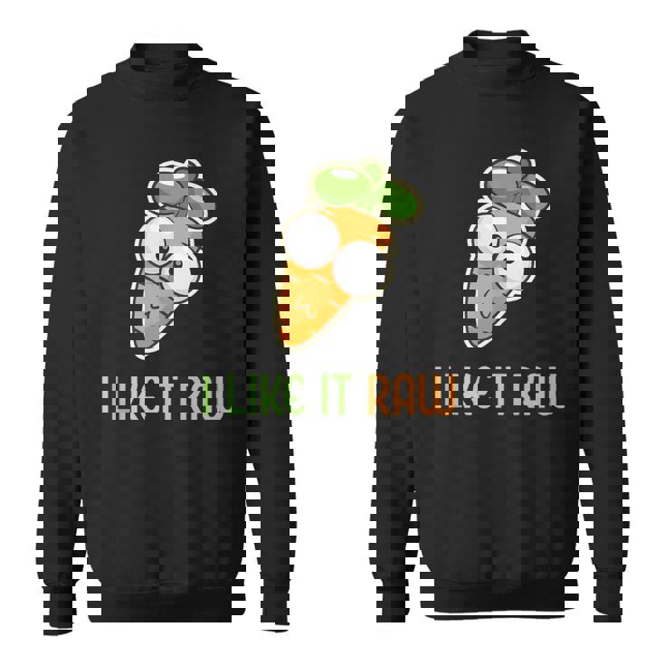 Vegetable Carrot I Like It Raw Vegan Lifestyle Tank Top Sweatshirt Unisex