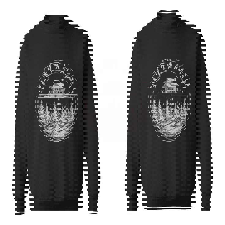 Vintage Talkeetna Alaska Sketch Art Sweatshirt Unisex