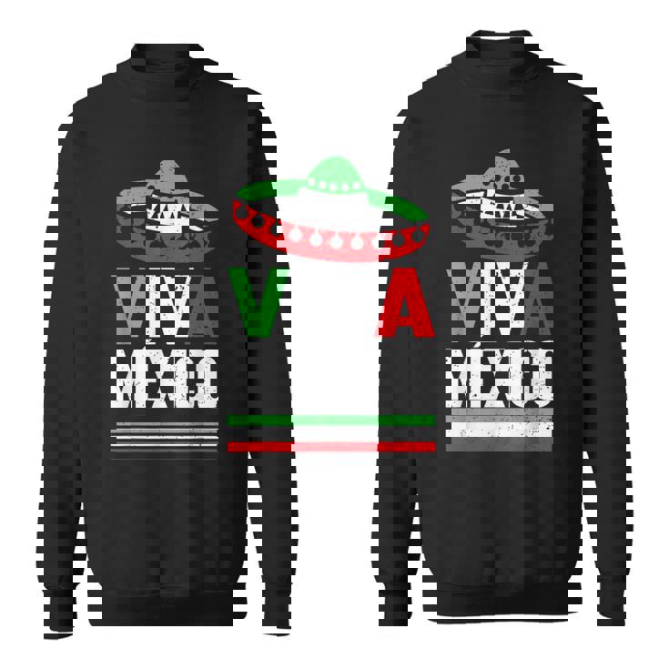 Viva Mexico 帽子デザイン メキシコ国旗カラー メキシコ人向け スウェットシャツ