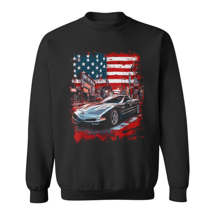 Voiture Deport Deoiture Deport Deoiture De 5E Génération Drapeau Américain Personnalisé Usa Sweater e