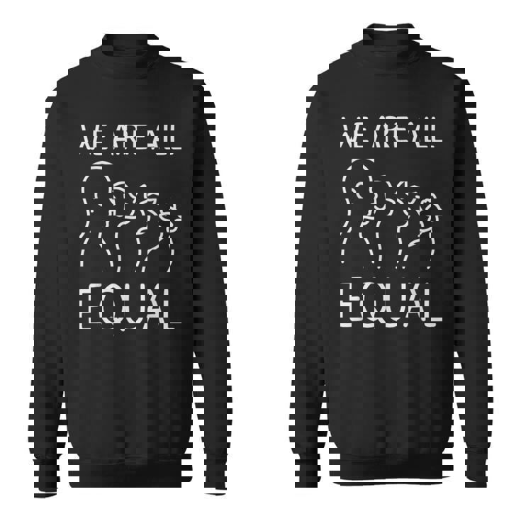 We Are All Equal Anti-Speciesism Animal Equalityegan Activ スウェットシャツ