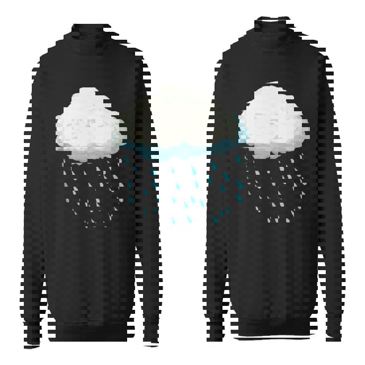 White Clouds Rain Drop Costume Christmas Halloween Sweatshirt