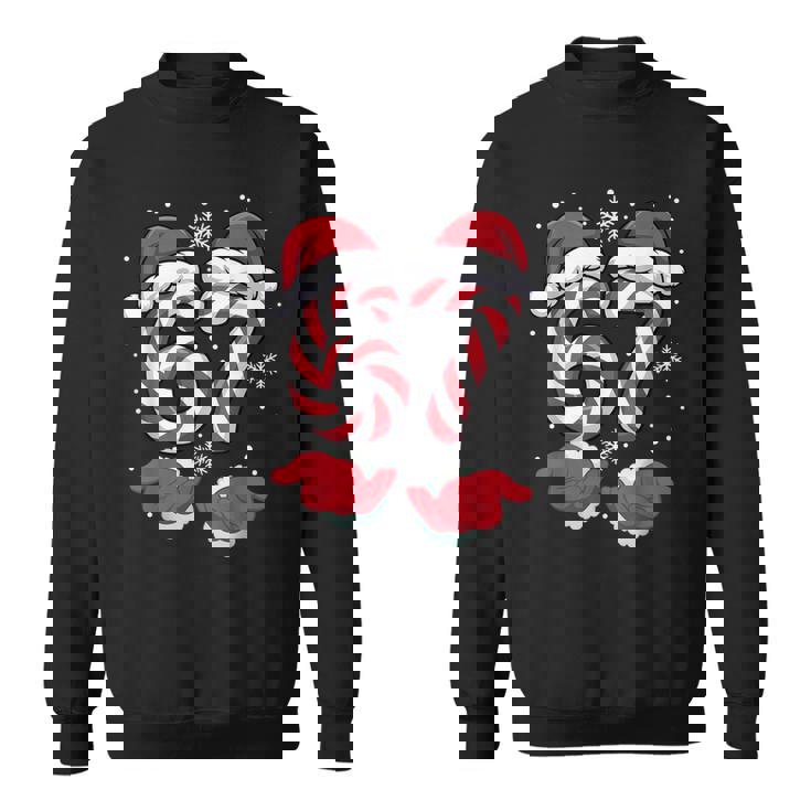 Xmas Viral 67 Candy Canes Santa Holiday Kids Sweatshirt Unisex