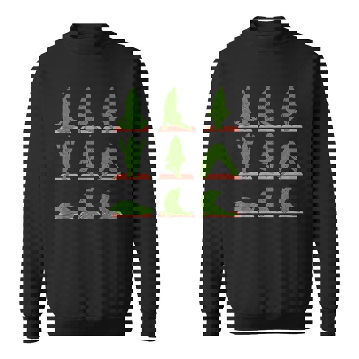 Zucchini Doing Yoga Vegan Kawaii Zen Sweatshirt Unisex Zucchini Doing Yoga Vegan Kawaii Zen Sweatshirt Unisex