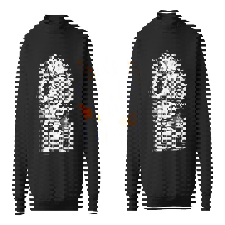 「No Cats No Life」 母の日 バレンタインデー 猫 母 スウェットシャツ