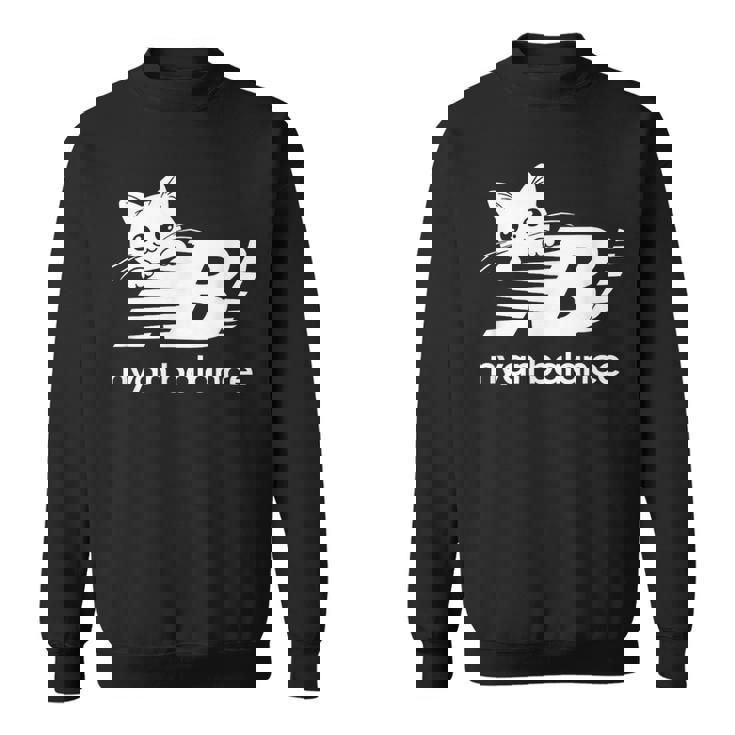 「Nyan Balance」ニャンバランス グラフィック かわいい ねこ スウェットシャツ