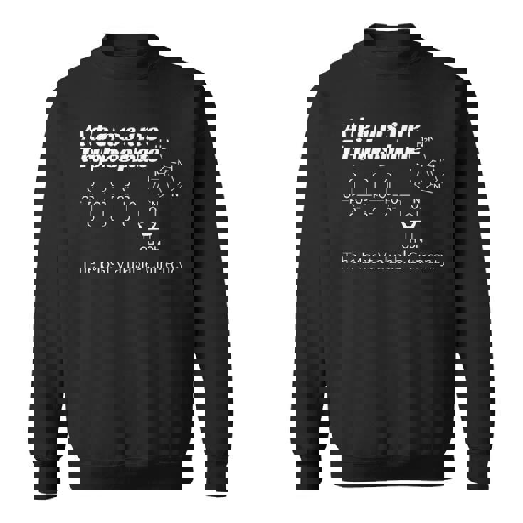 「アデノシン三リン酸（さんリンさん）：世界で一番 貴重な通貨」英語 生物学 生化学 生物化学 科学 理科 有機化学 長袖tシャツ スウェットシャツ