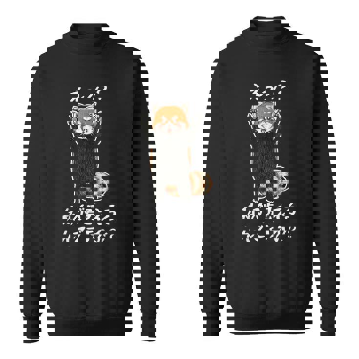 えっ！？私が見えるんですか！？ レッサーパンダ ネタ ジョーク 冗談 お笑い ギャグ 小ボケ おもしろ スウェットシャツ