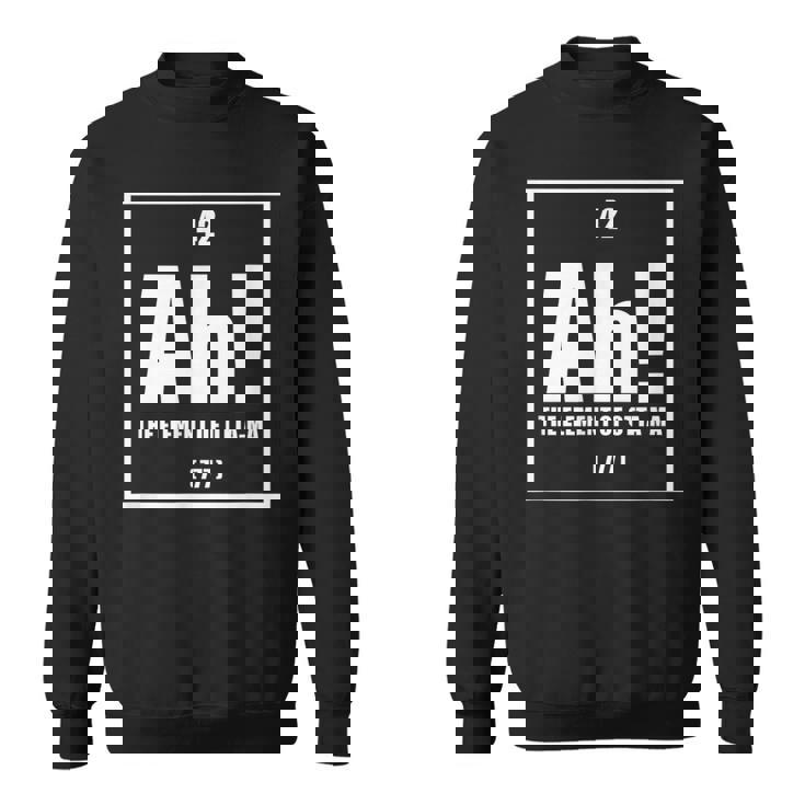 おったま Ah 元素デザイン おもしろ理系 サプライズ要素 42 ナンバー グラフィック スウェットシャツ