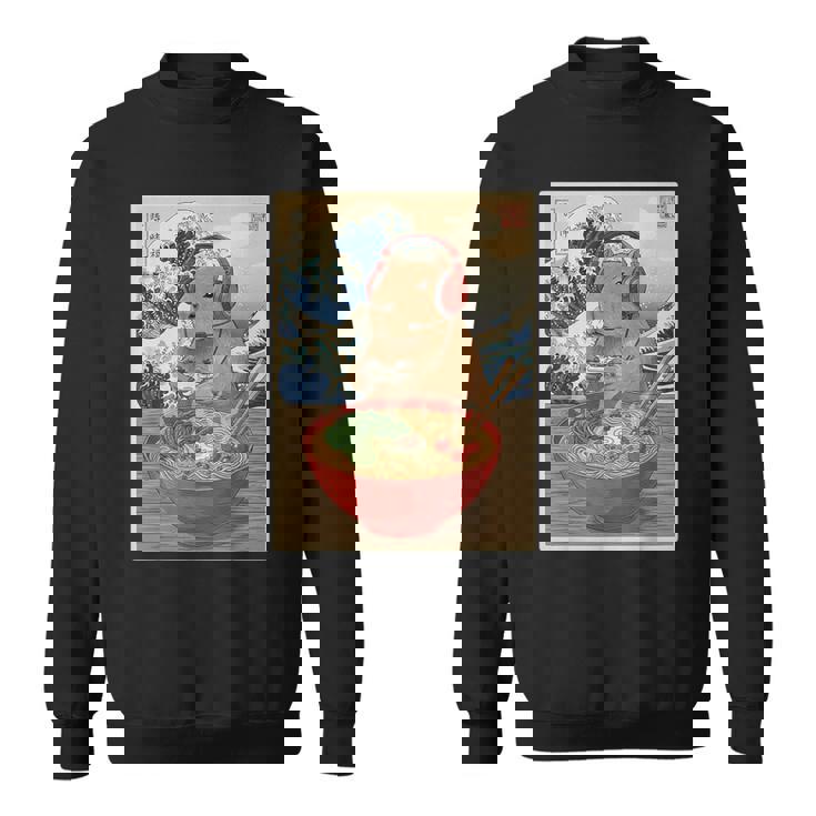 かわいい かわいい 日本人 ゲーマー 面白い ラーメン レトロ カピバラ スウェットシャツ