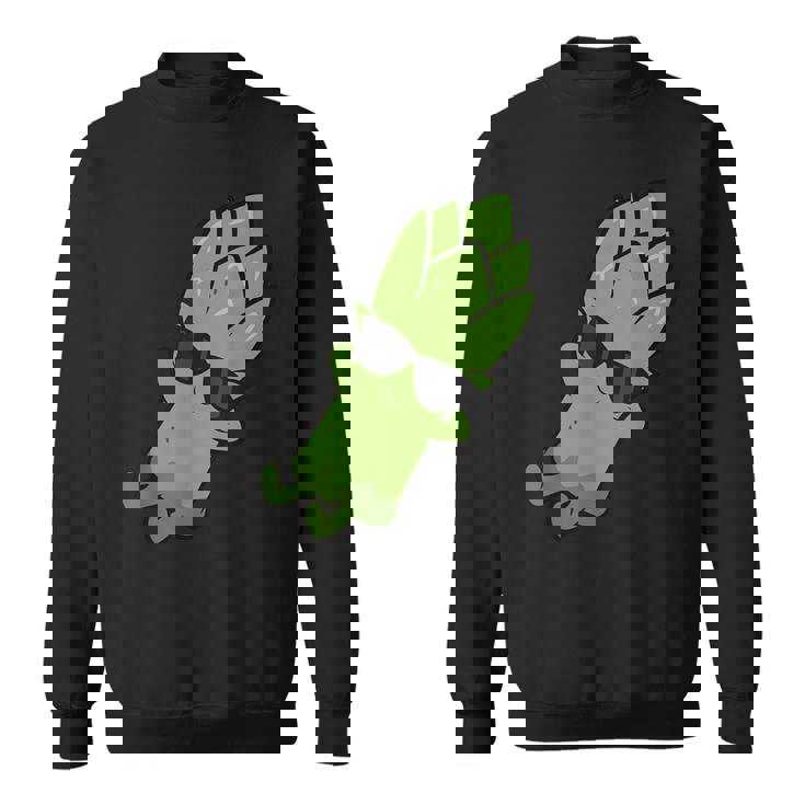 かわいいアスパラガス フルーツリラクシング レイジーアスパラガス スウェットシャツ