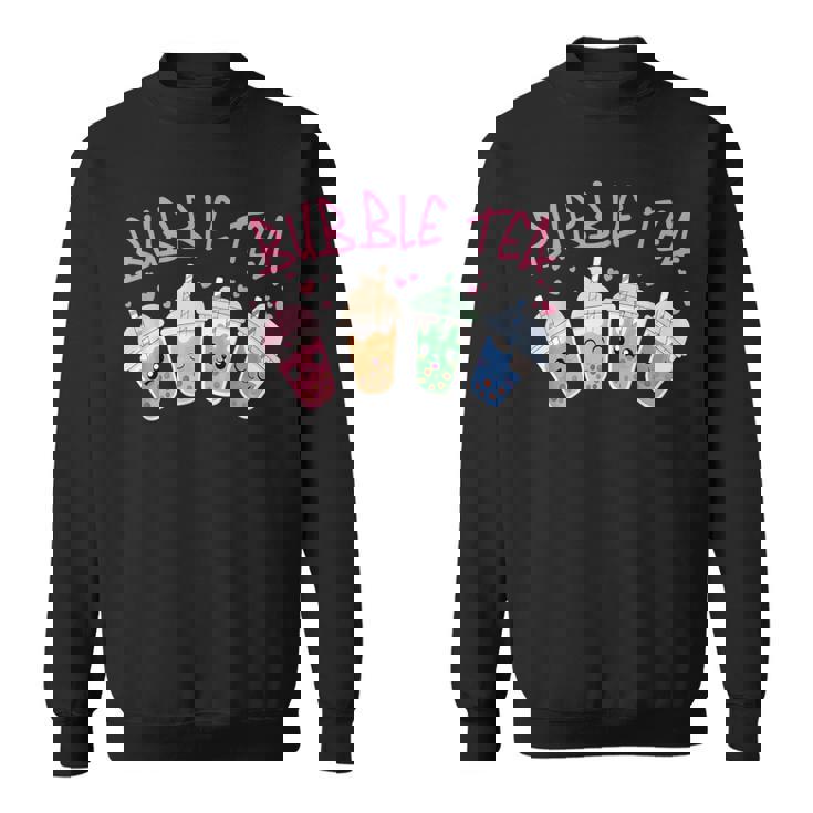 かわいいシャボン玉 ティーカップ 愛らしい集合 シャボン玉 スウェットシャツ