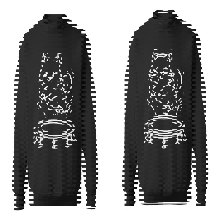 かわいい猫トランポリンシンクロナイズド・トランポリン スウェットシャツ