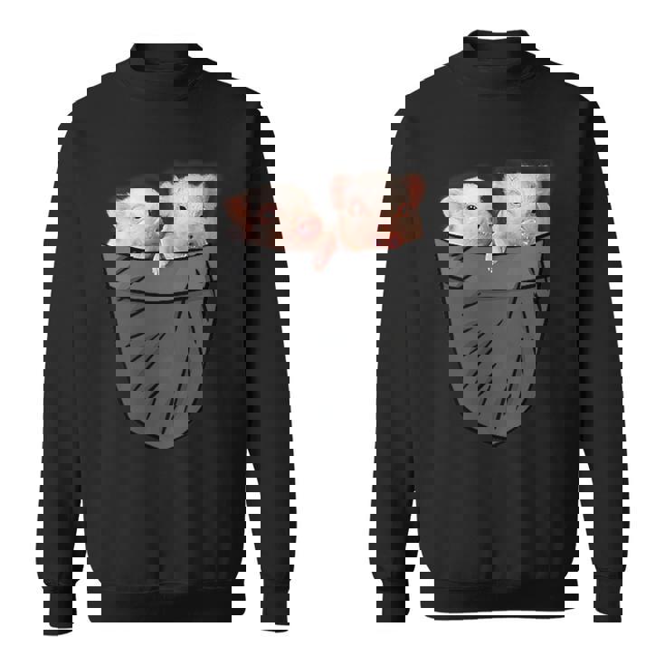 かわいい豚 ポケット覗き見 面白い豚 スウェットシャツ