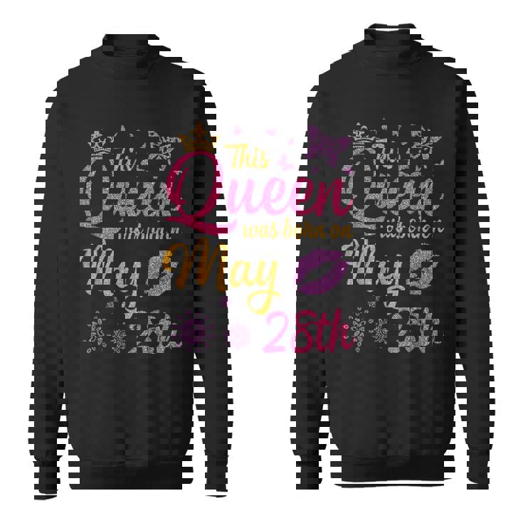 この女王は5月28日に生まれました。お誕生日おめでとうママ、叔母 スウェットシャツ