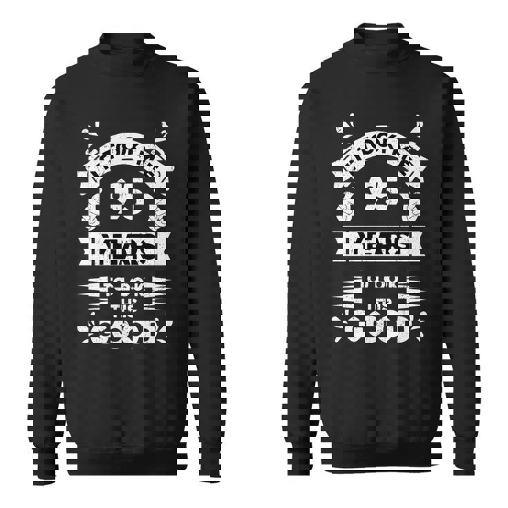 こんなに面白く見えるのに95年かかった 95歳 長袖tシャツ スウェットシャツ