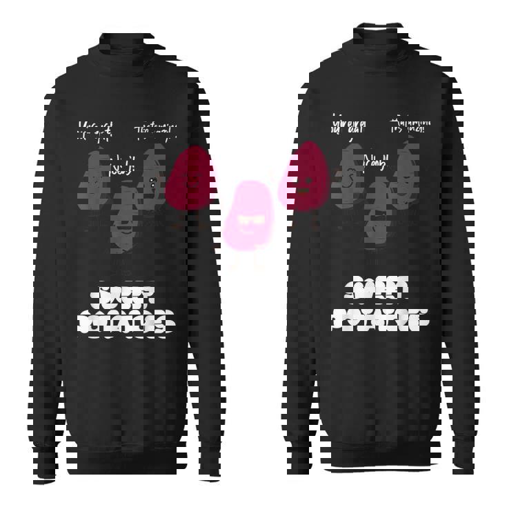 さつまいもを称賛する面白いさつまいもギャング スウェットシャツ