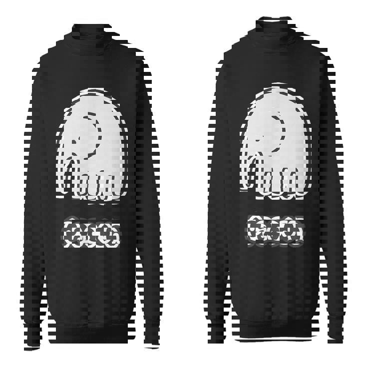 ぞうさん【Paoon パオーン】象（丸耳）シンプル【どうぶつフレンズ】ゆる かわいい 動物 キャラクター スウェットシャツ