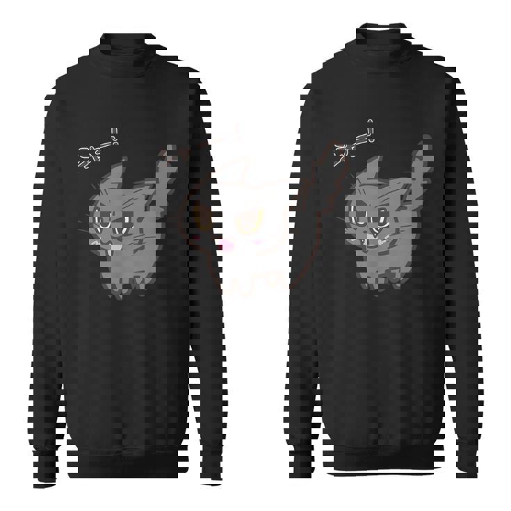 ねこシャー黒猫ver スウェットシャツ