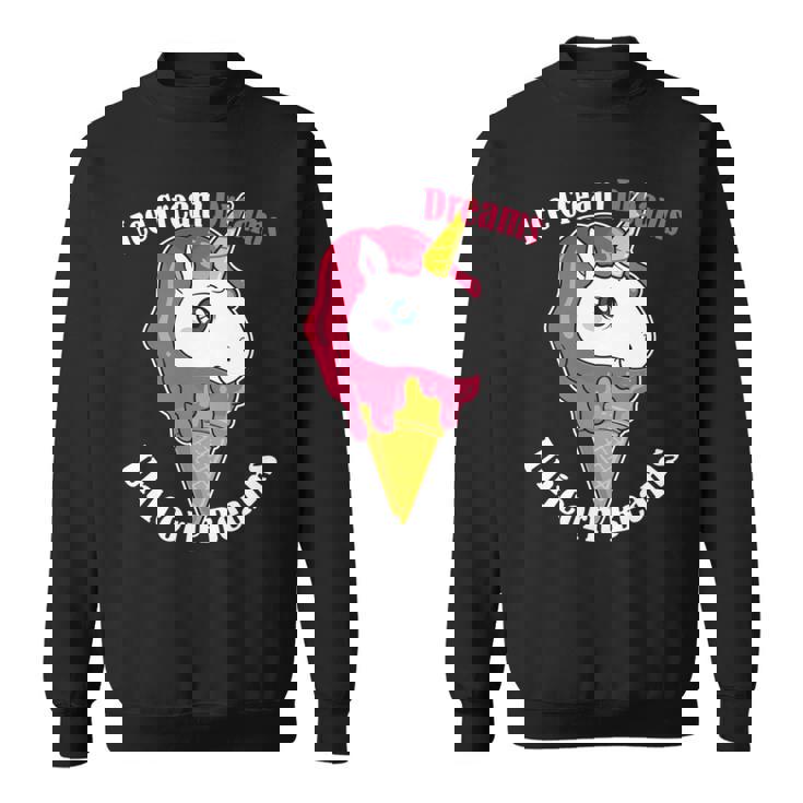 アイスクリーム 夢 ユニコーン ビームス スイーツ マジカル トリート 長袖tシャツ スウェットシャツ
