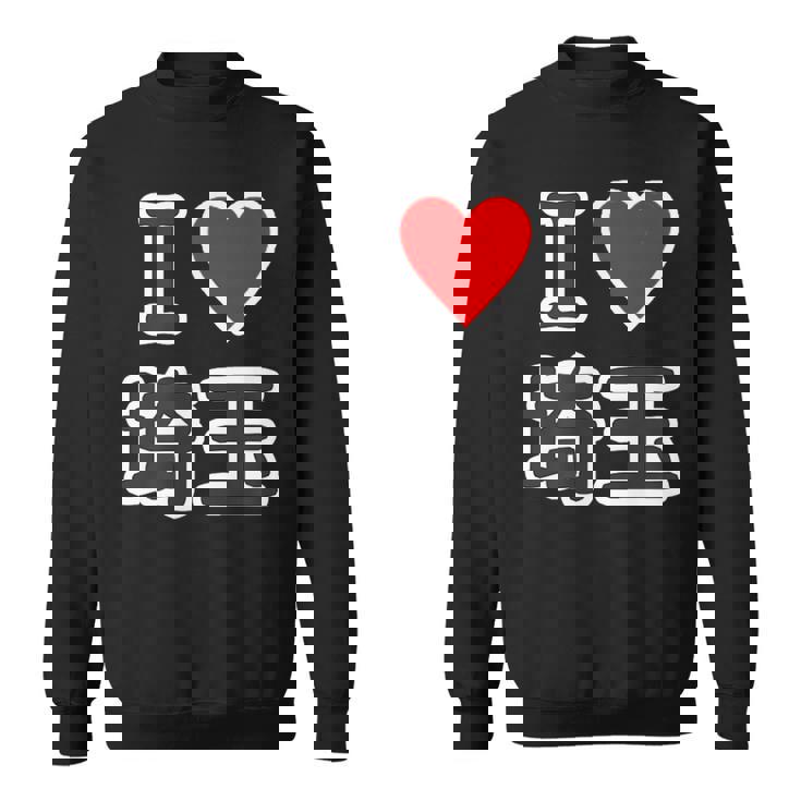 アイラブ・埼玉（I Love ハート）【47都道府県】Jimo-T ジモティ 地元愛 お土産 旅行 メッセージ・面白 スウェットシャツ