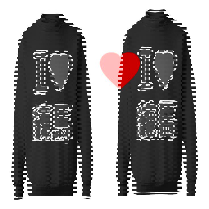 アイラブ・練馬（I Love ハート）練馬区 ビッグ 大きな文字【23区】ジモtティ 地元愛 面白い スウェットシャツ