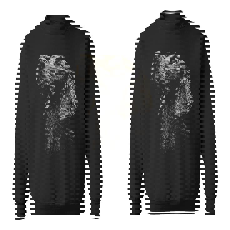 アイリッシュセッター犬モチーフペットアートワーク アイリッシュセッター スウェットシャツ