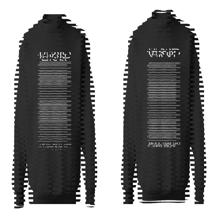 アイロンをかけたバンドシャツ 音楽ファンのポストパンク ニューウェーブ 面白い スウェットシャツ