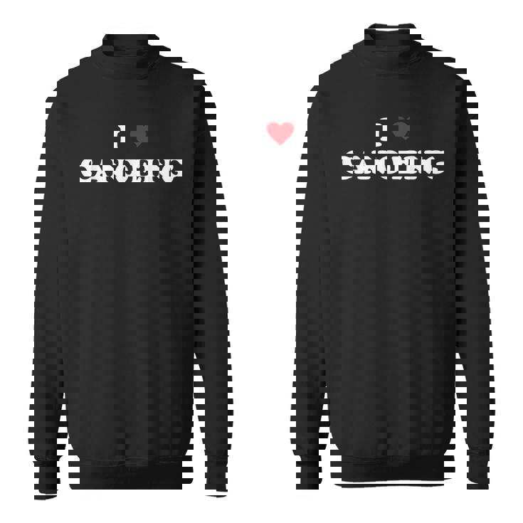 アイ・ハート・カヌー-アイ・ラブ・カヌー スウェットシャツ