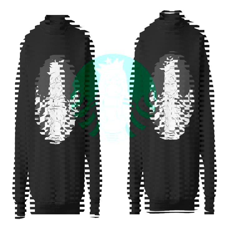 アニメスターセクシーセーラーグリーンマーメイドデザイン。 スウェットシャツ
