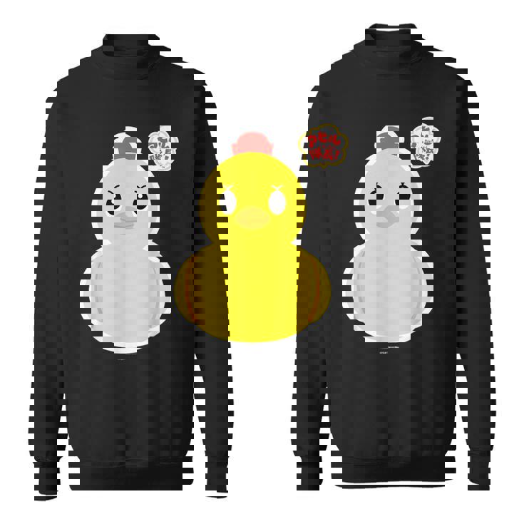 アヒル隊長ビッグプリント（正面） スウェットシャツ