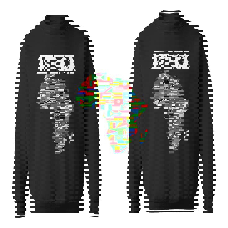 アフリカtシャツ 誇り高きアフリカ国旗大陸愛 スウェットシャツ