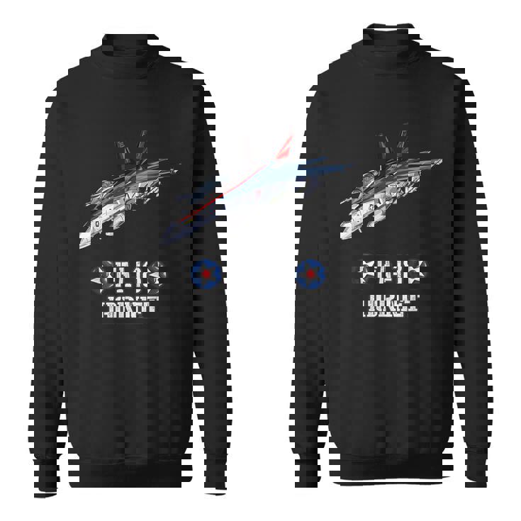 アメリカのf-18ホーネット戦闘機 スウェットシャツ