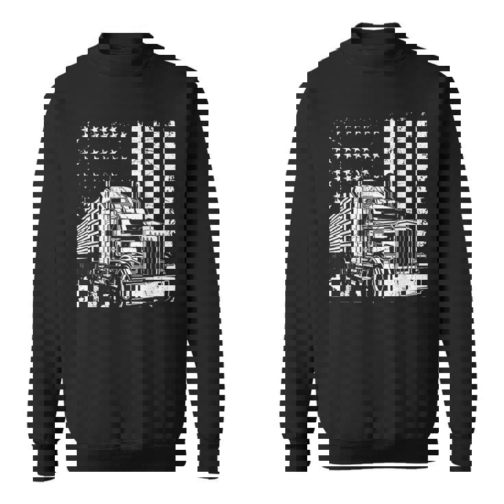 アメリカントラック フラッグusaアメリカトラッカー スウェットシャツ