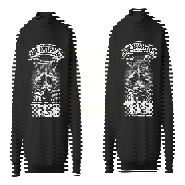 アライグマ ゴミに気を取られる アライグマ ゴミ男 スウェットシャツ