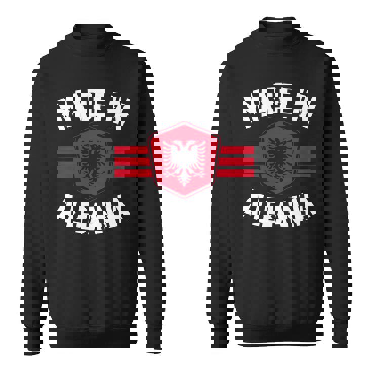 アルバニア アルバニア国旗 長袖tシャツ スウェットシャツ