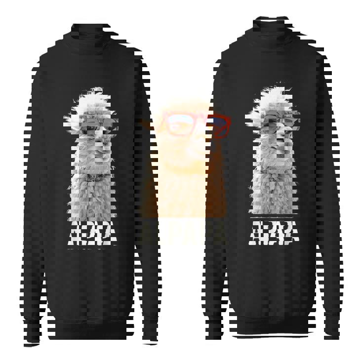 アルパカ・パパ・アルパパ・ラマ・パパ・アルパカ・パパ・ワーター・ワンダリングalpapa スウェットシャツ