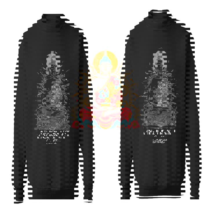 アンコールワット カンボジア ブッダ ヴィンテージ 仏教 お土産 スウェットシャツ