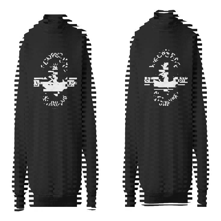 イエローストーン国立公園 ヘラジカ カヌー スウェットシャツ