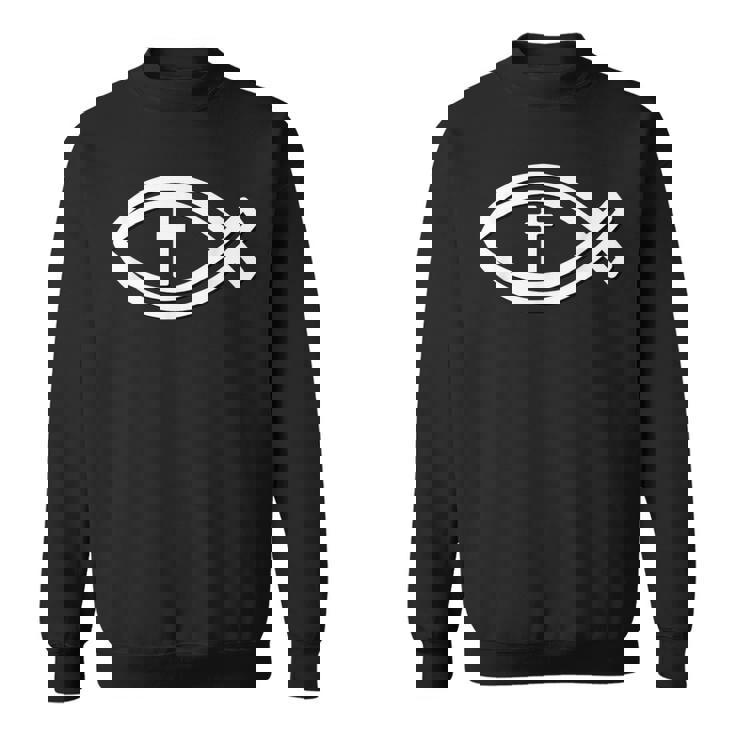 イクトゥス 十字架 イエス・キリスト キリスト教 ゴスペル スウェットシャツ