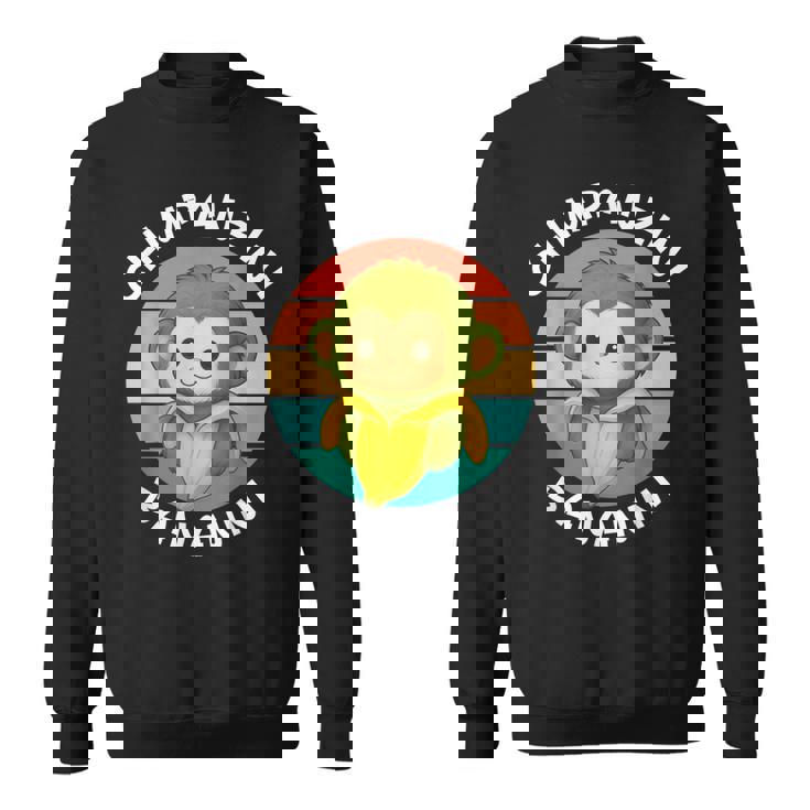 イタリア ブレイン ミーム チンパンジーニ バナニーニ レトロ サンセット キッズ スウェットシャツ