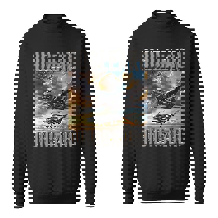 イタリア ブレイン ロット キャラクター ヌクレアロ 恐竜 キッズ ミーム スウェットシャツ