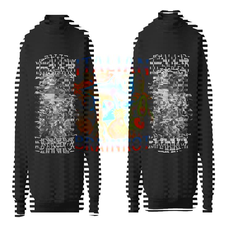 イタリア 脳 ロット 面白い イタリア 脳 ロット ミーム スウェットシャツ