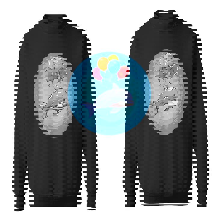 イルカと風船のコスチュームで一日を明るくしましょう。 スウェットシャツ