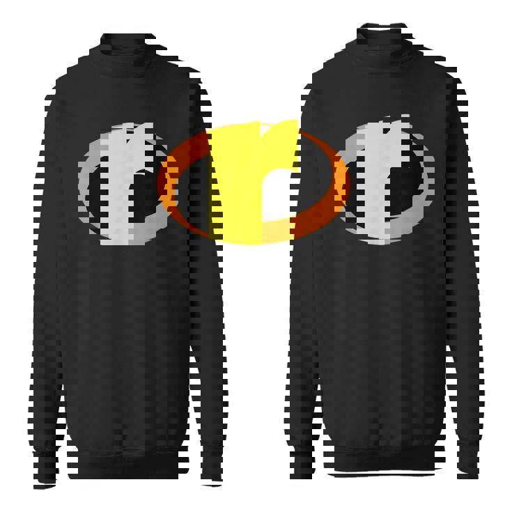 インクレディブル レター R アルファベット スーパーヒーロー キッズ ファミリー スウェットシャツ