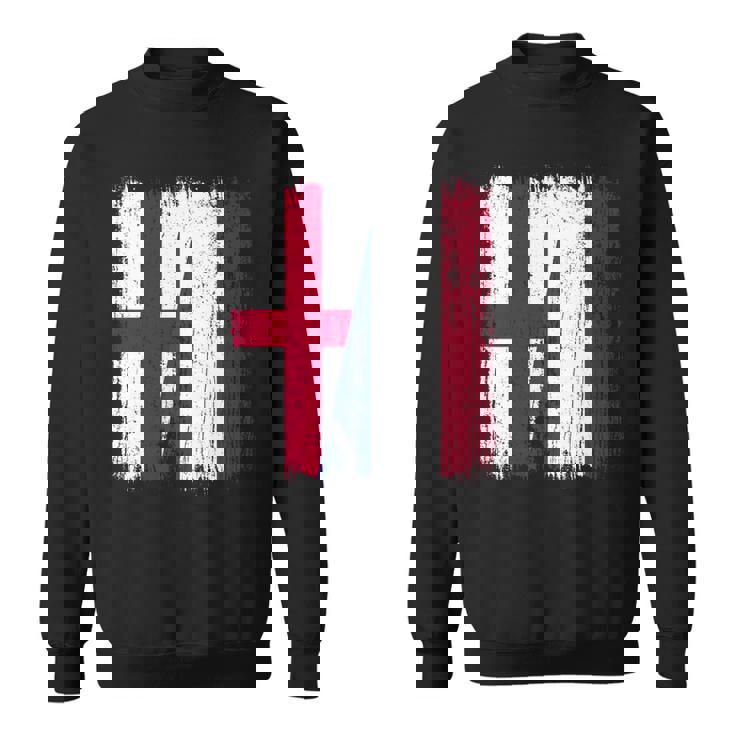 イングランド オランダ ハーフフラッグ イングリッシュ オランダ遺産 長袖tシャツ スウェットシャツ