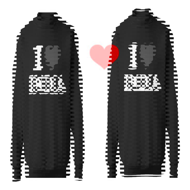 インド I Heart India I Love India スウェットシャツ